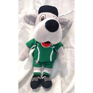 DIGGER THE IRISH WOLFHOUND LONDON IRISH MASCOT Soft toy plush Rugby dog grey 12"